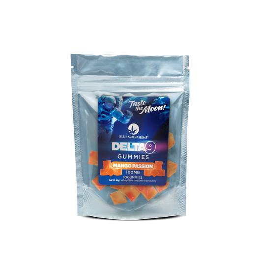 [product_titleDescription:It’s a whole new way to think about Delta 9, hemp, and cannabinoids, filled with excitement and energy. Delta 9 Mango Passion Fruit Gummies 100mg