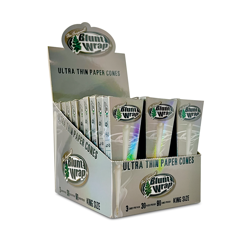 Blunt Wrap King Medium Thin Paper Cones 30-Pack