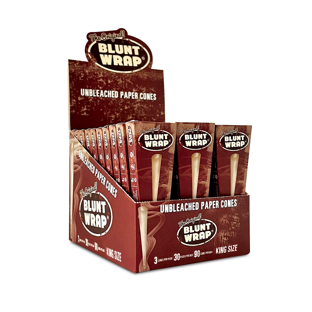 Blunt Wrap King Medium Thin Paper Cones 30-Pack